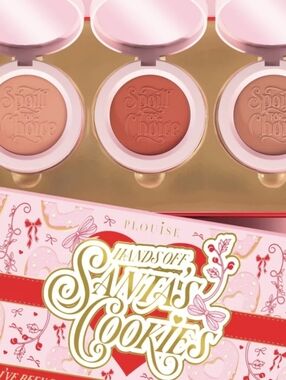 P.Louise Santa's Cookies Spoilt For Choice Blush Tin With3 Blushes